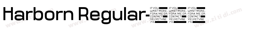 Harborn Regular字体转换